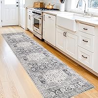 Vista 66 de Alfombra de Pasillo Lavable - Alfombras de Cocina de 2'6"x12' con Respaldo Antideslizante, Alfombras de Casa de Campo para Interiores para Sala