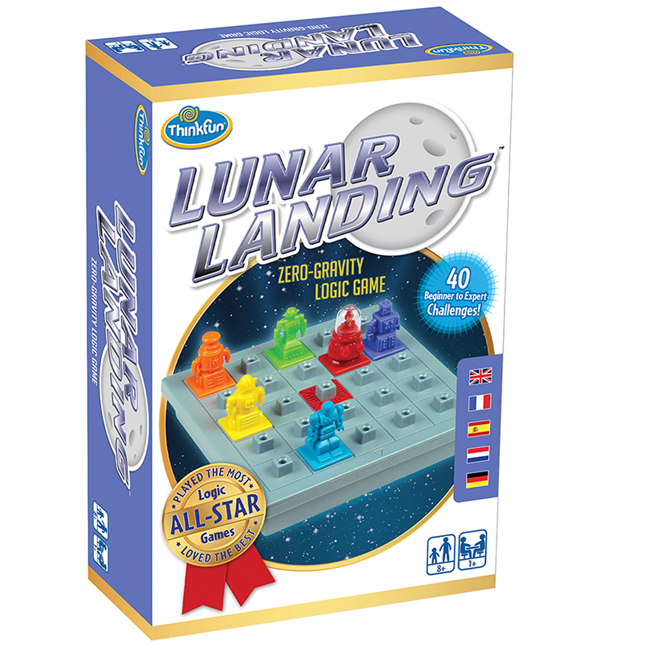 Thinkfun - Juego de lógica de Aterrizaje Lunar y Juguete de Tallo - del Inventor del Famoso Juego de la Hora Punta