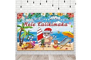 Tropical Christmas Backdrop