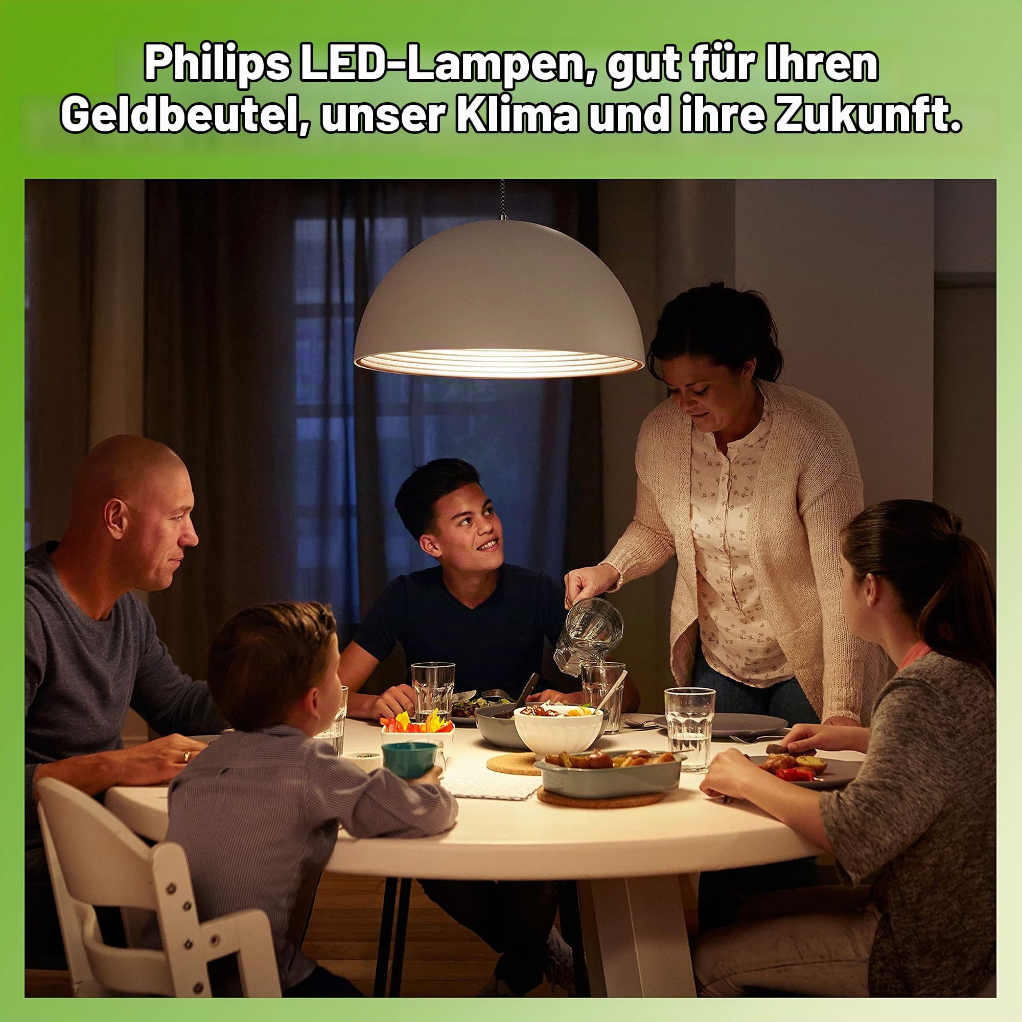 PHILIPS LED Classic E27 Vintage Lampe, 40 W, Vintage Dekolampe, XL-Globeform, dimmbar, gold, klar, flame
