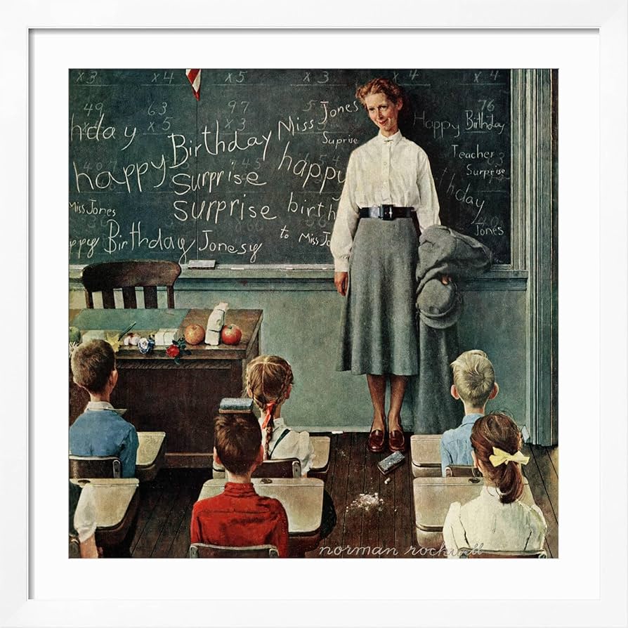 Amazon.com: ART.COM Wall Giclee Print Happy Birthday, Miss Jones