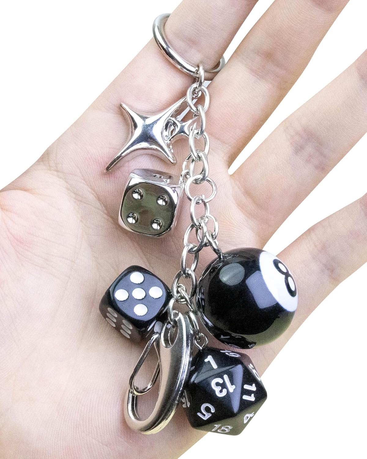 JIMYICLR Gold Beach Bag Keychain Starfish Pearl Seashell Purse Charms for Handbags Cute Bag Charm Accessories for Women - Image 4