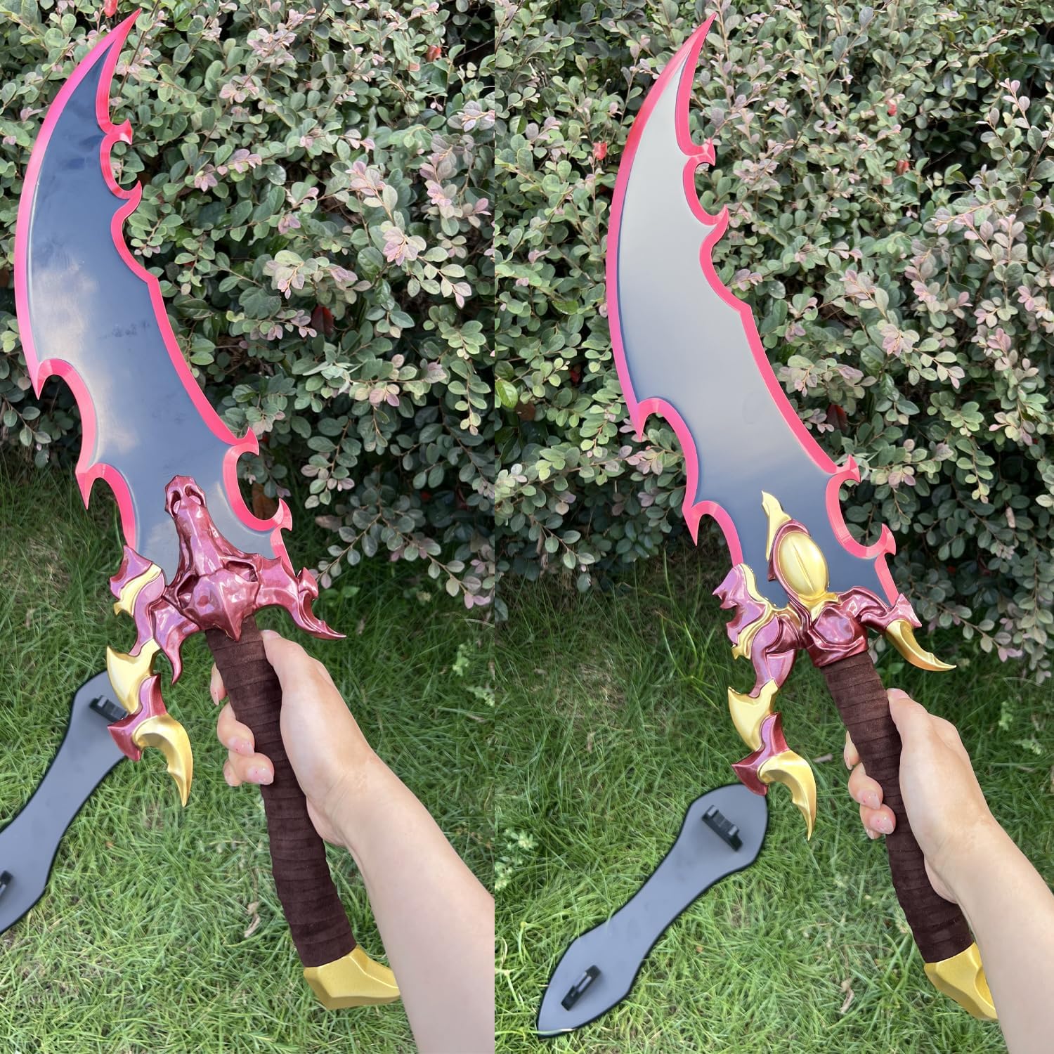 2pc Anime Soralion Metal Sword Set with Hanging Board Sung Jinwoo Cosplay Sword,for Role-Playing,Display,and Collection - Image 7