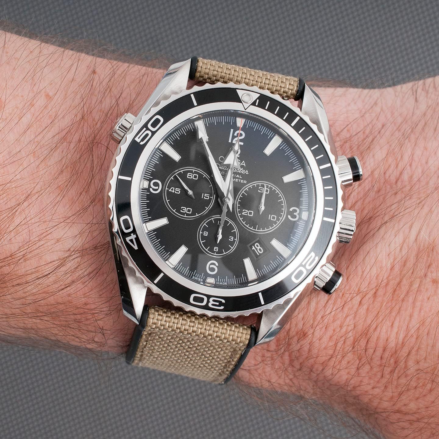 StrapHabit Quick Release Sailcloth and FKM Rubber Hybrid Watch Strap Band 20mm 22mm Nylon - Image 6