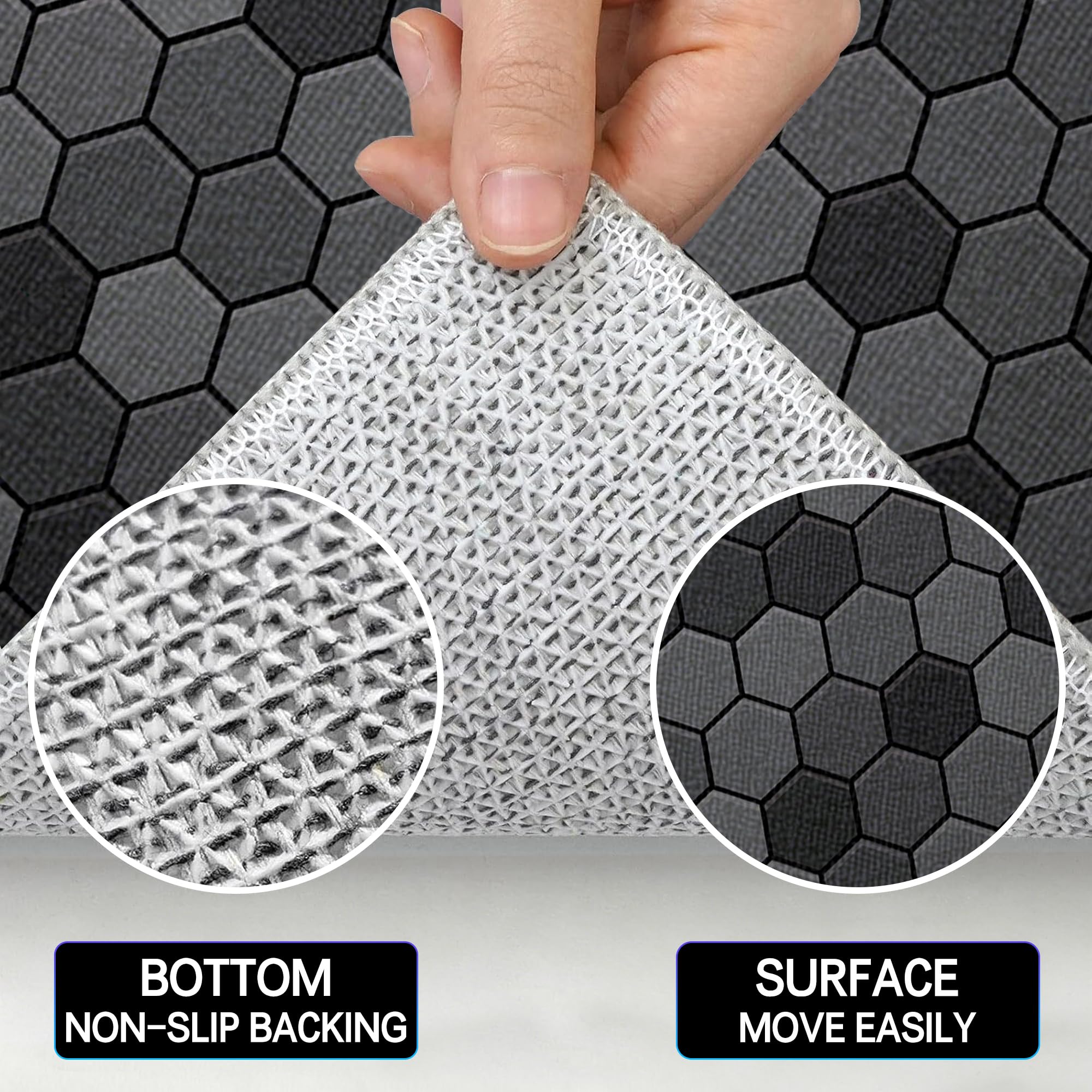 Tappeto Sedia Gaming, Tappeto Sedia Ufficio, Tappeto Salvapavimento Antiscivolo, Tappeto per Sedia con Ruote, Tappetino per Sedia da Scrivania, Tappetino Protettivo per Pavimenti Duri 200 x 230 cm