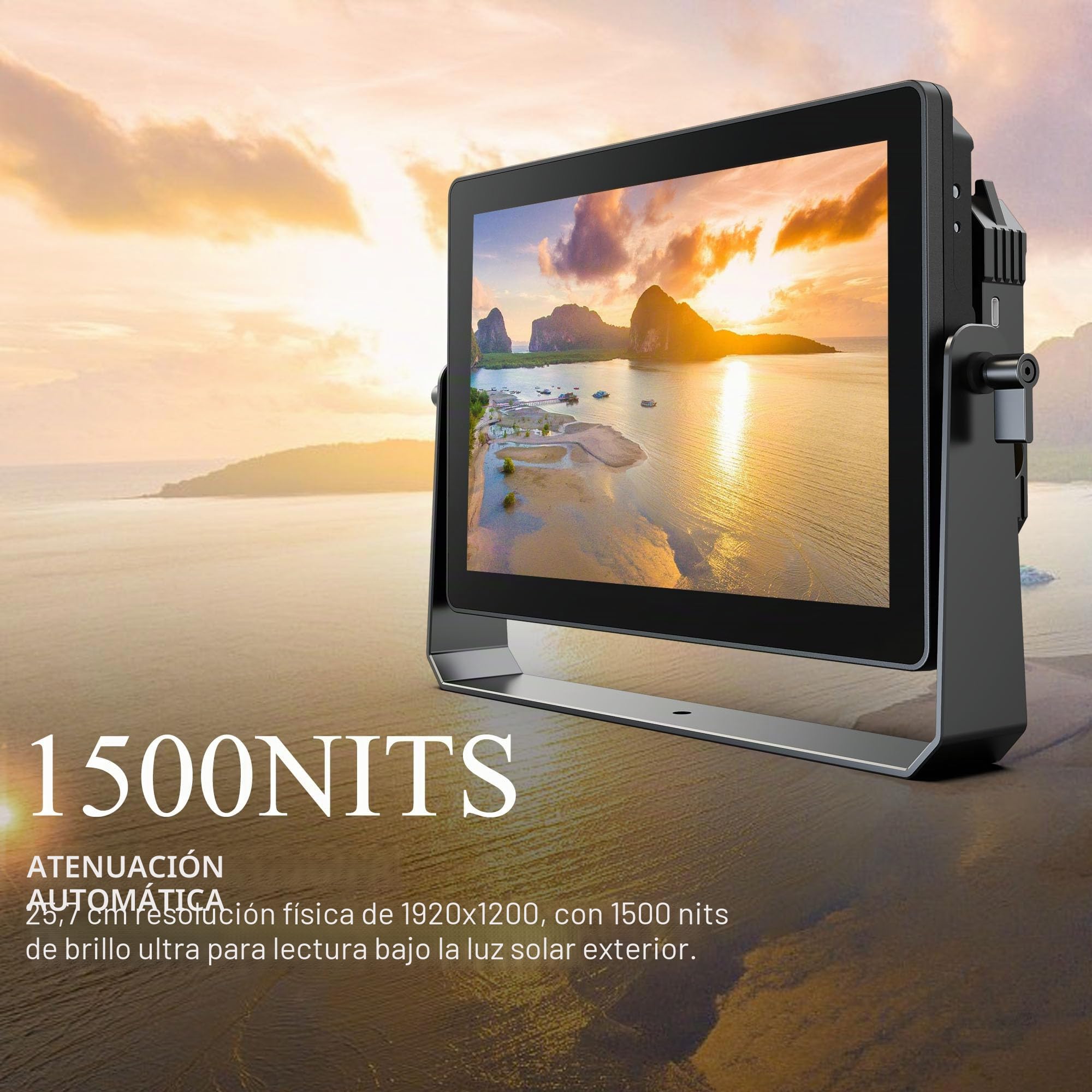 LILLIPUT HT10S 10.1'' 1920x1200 FHD IPS caméra moniteur 1800 Nits, DSLR Moniteur de Champ de caméra, 4K HDMI/ 3G-SDI Touchscreen Kamera Field Monitor HDR 3D-LUT