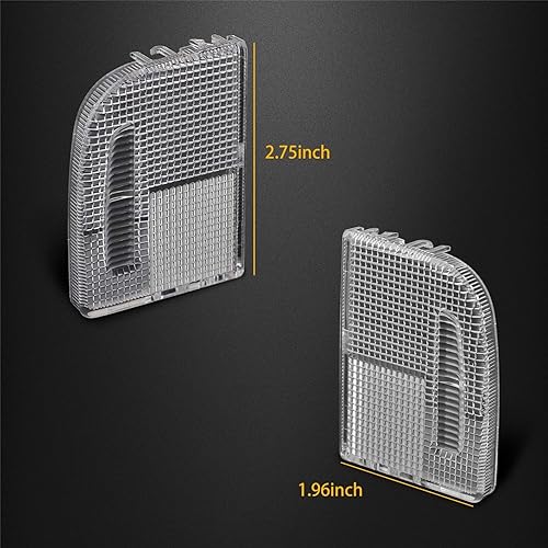Miniatura 3 de Cubierta de luz interior de cúpula para techo Mapa de techo Lente de luz 34401-SDA-A21 34402-SDA-A21 lado derecho izquierdo Compatible con Honda