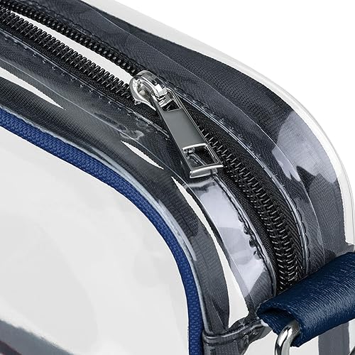 Miniatura 4 de FOCO Bolso cruzado transparente con logotipo de equipo de la NFL