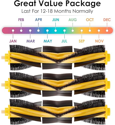 Miniatura 9 de (10 piezas) T20 Omni Side Brush Piezas de repuesto compatibles con ECOVACS DEEBOT T20 Omni  T20e OmniX1 Omni  X1 Omni (Blanco) T10T10 PlusT10 Turbo