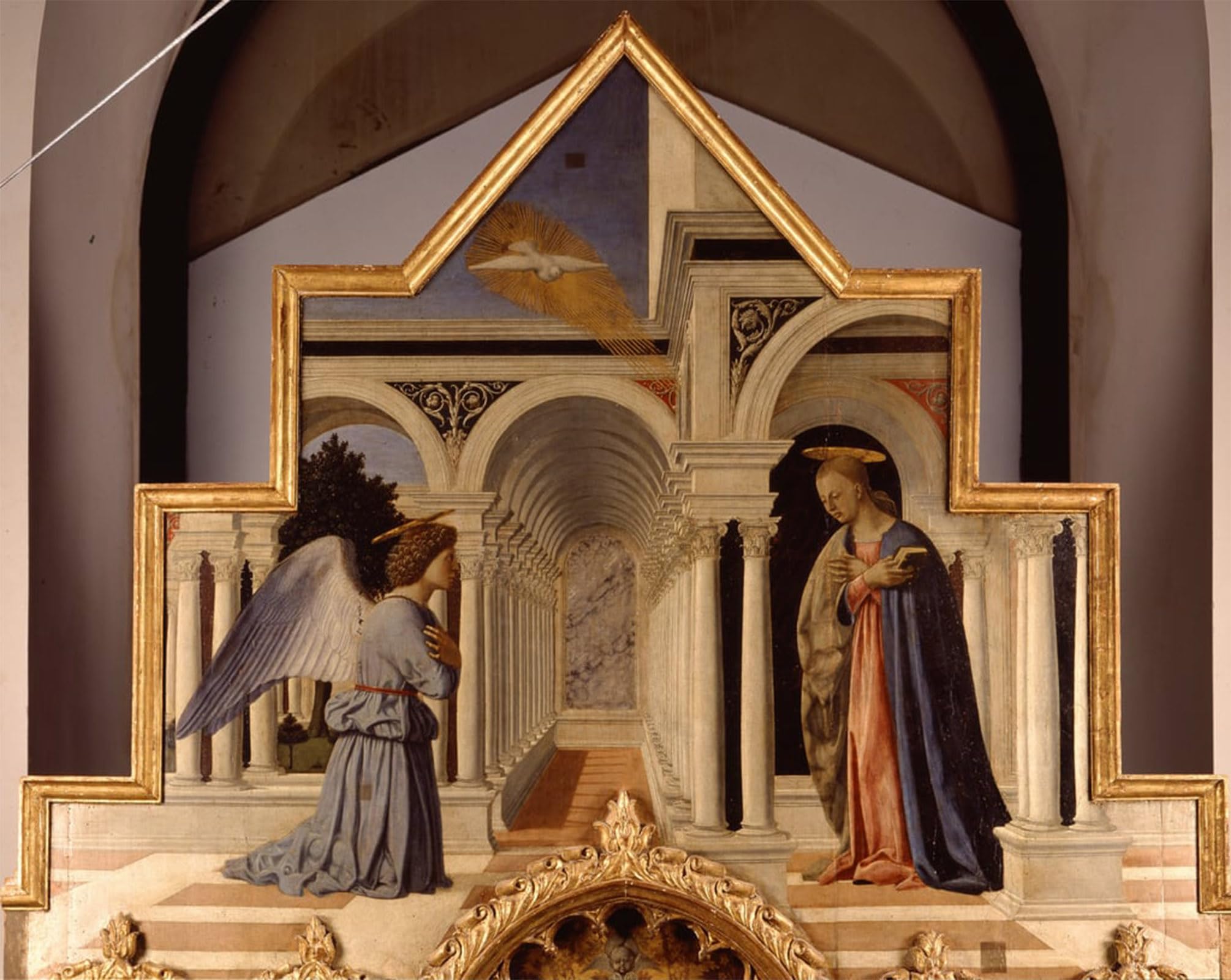 Tableau toile Annonciation Piero della Francesca 60x90cm - 5