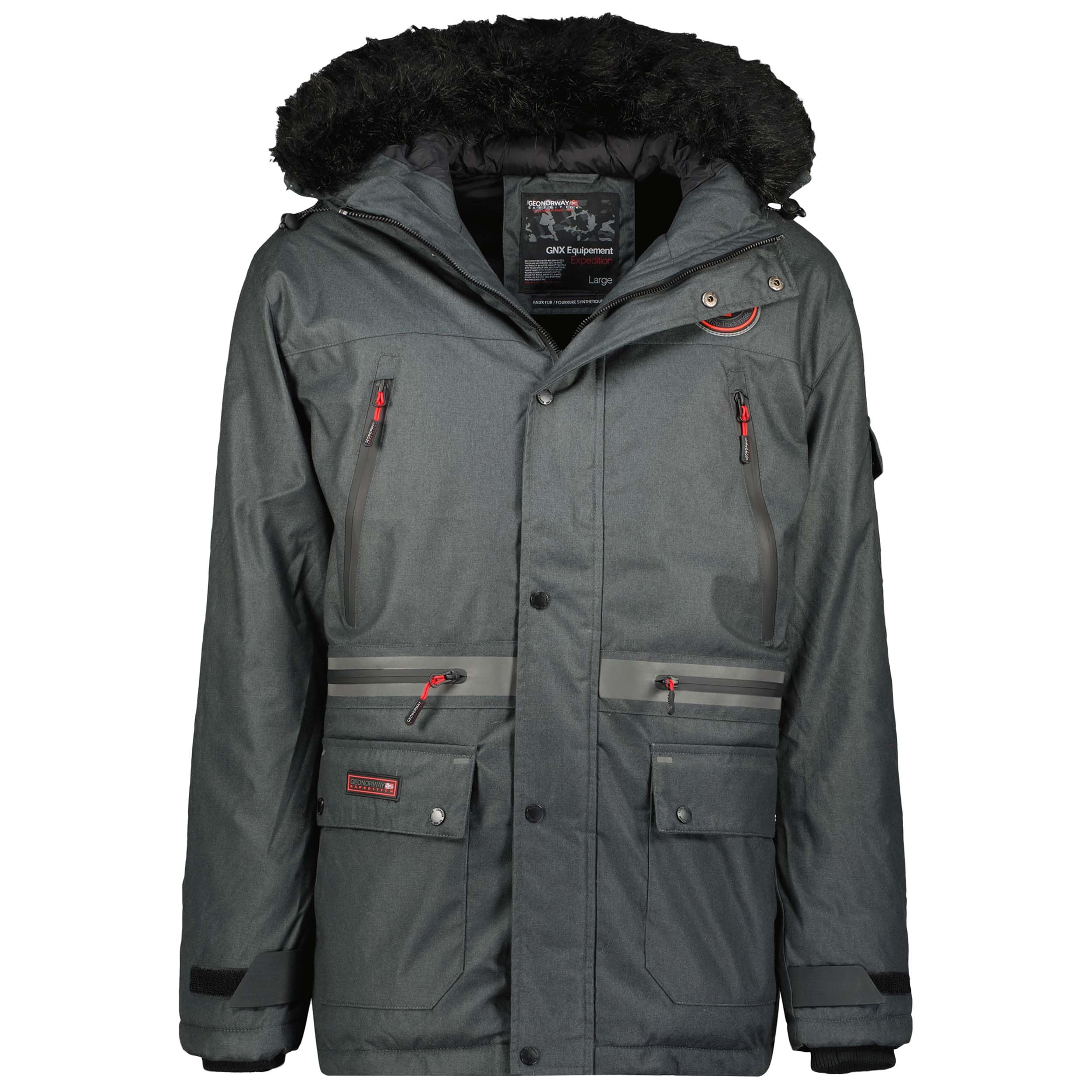 Geographical Norway Men's Cayran Men Men's Parka, Noir,