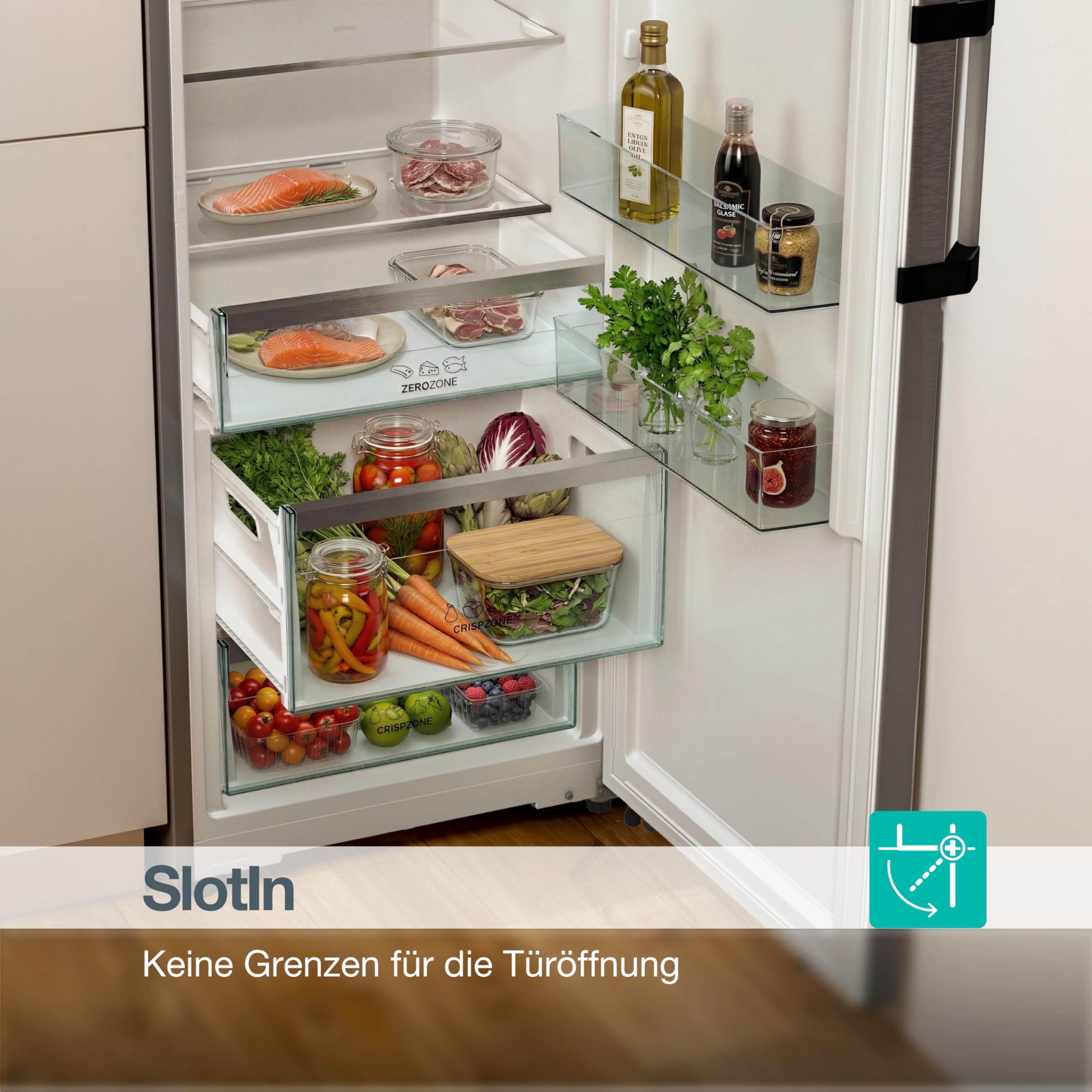 Gorenje FNC618D6XWF Gefrierschrank Freistehend 312 Liter SmartFit 185cm Höhe AdaptTech Convert -24℃ bis +8℃ ConnectLife Wifi Easy-open Griff Inverter Edelstahl