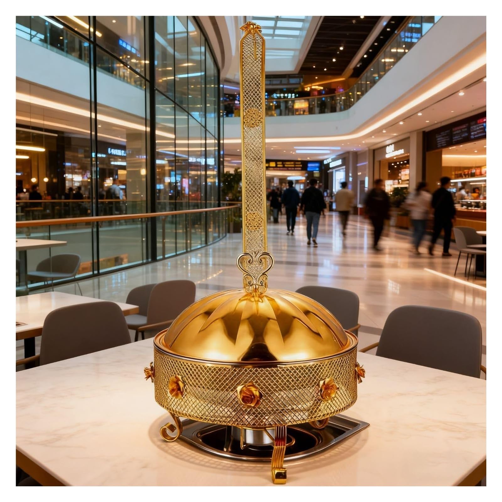 Ensemble de réchauds for buffets chafing dish