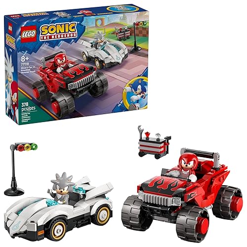 LEGO Sonic The Hedgehog Silver’s Car vs. Knuckles’ Monster Truck