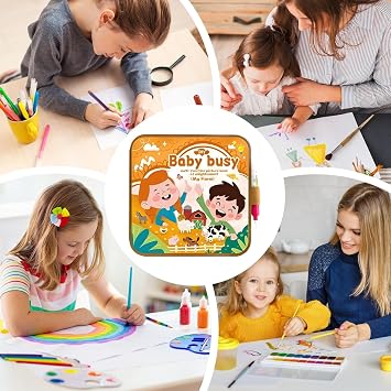 Reusable Water Coloring Book Reusable Messy-Free Doodle Educational | Water Drawing Book for Kids Boys Girls Home Kindergarten Travel Airplane Car Birthday Christmas