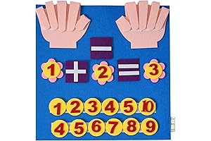 Montessori Learning Finger Number Learning Counting Math Felt Board for Preschoolers and Kindergarteners
