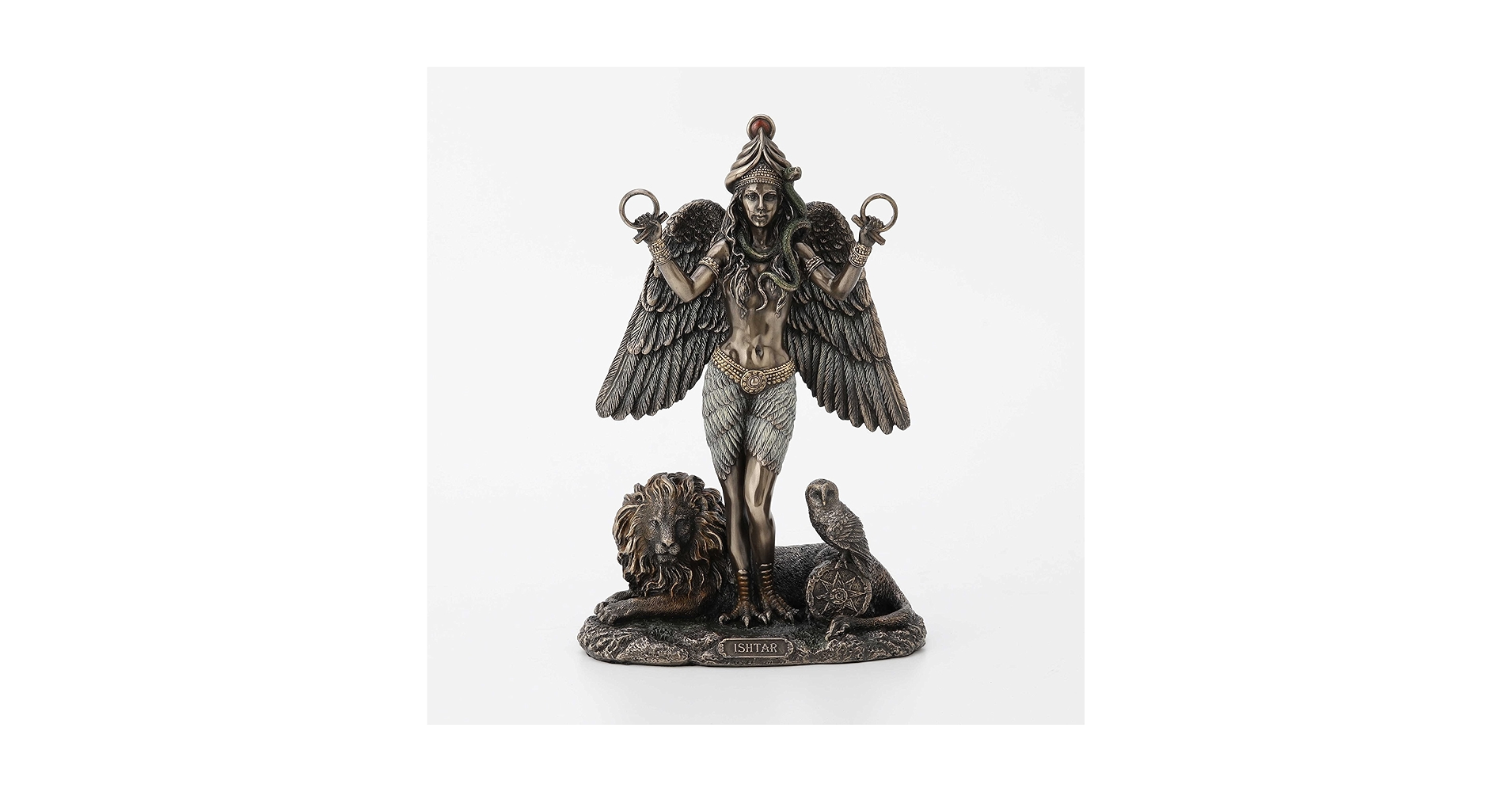 銅製 美女銅像 立体女神 人魚 筆置き 筆入 書道具 文房具 Amazon.com: Veronese Design 8 5/8 吋Ishtar The 美索不達米亞