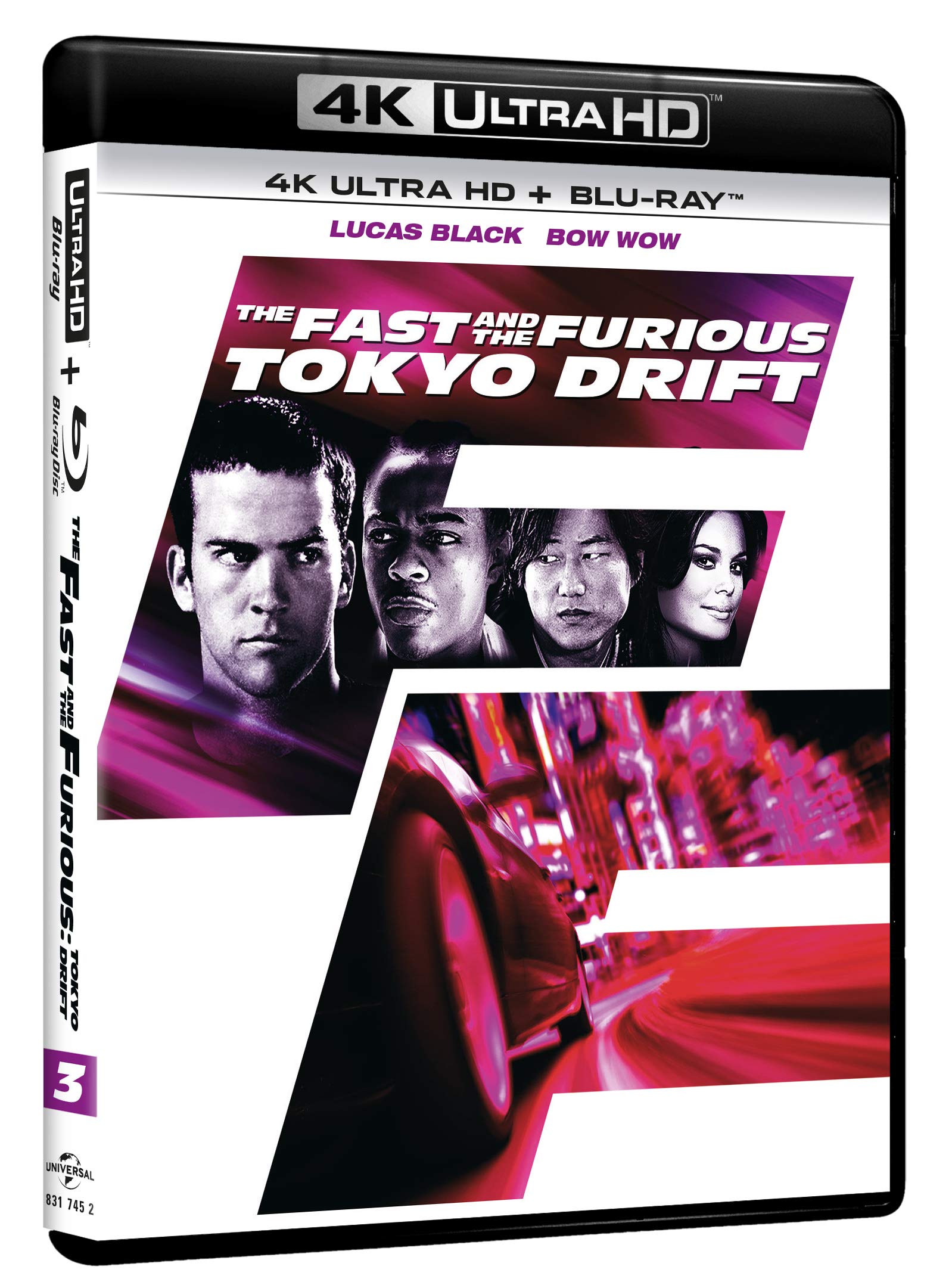 Tokyo Drift 4K Ultra-HD disco Blu-Ray de importación italiana para coleccionistas de cine de acción