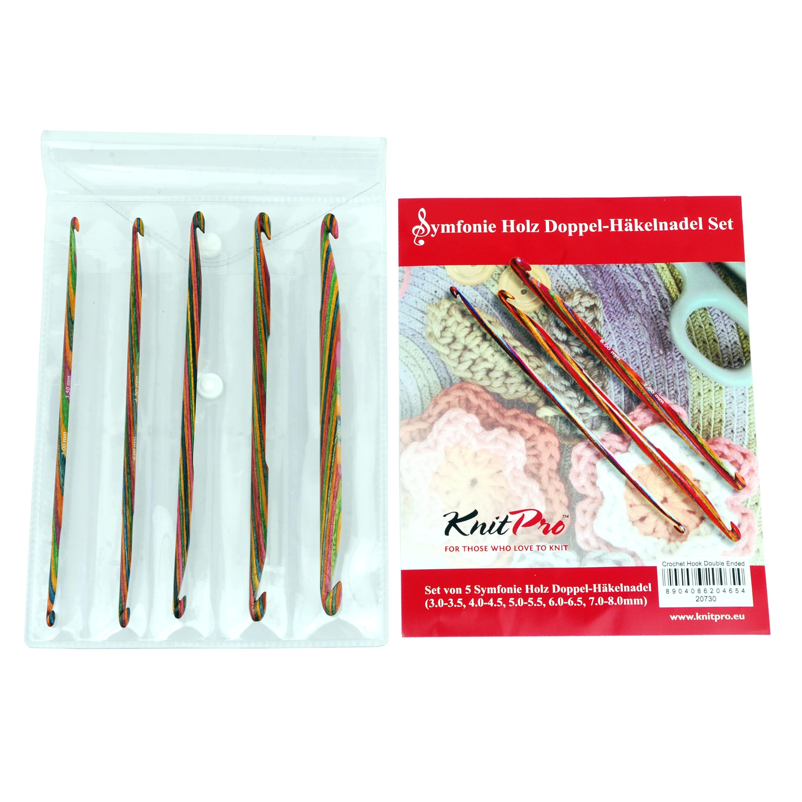 KnitPro 20730 zestaw szydełek Symfonie drewno dwustronne
