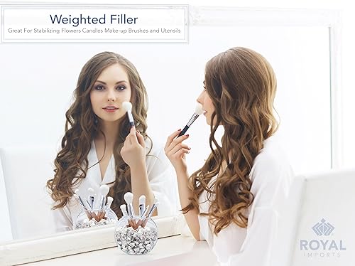 Miniatura 3 de Royal Imports Piedras acrílicas de cristal de hielo para rellenos de jarrones, mesa de fiesta, boda, fotografía, decoración de fiesta, manualidades,