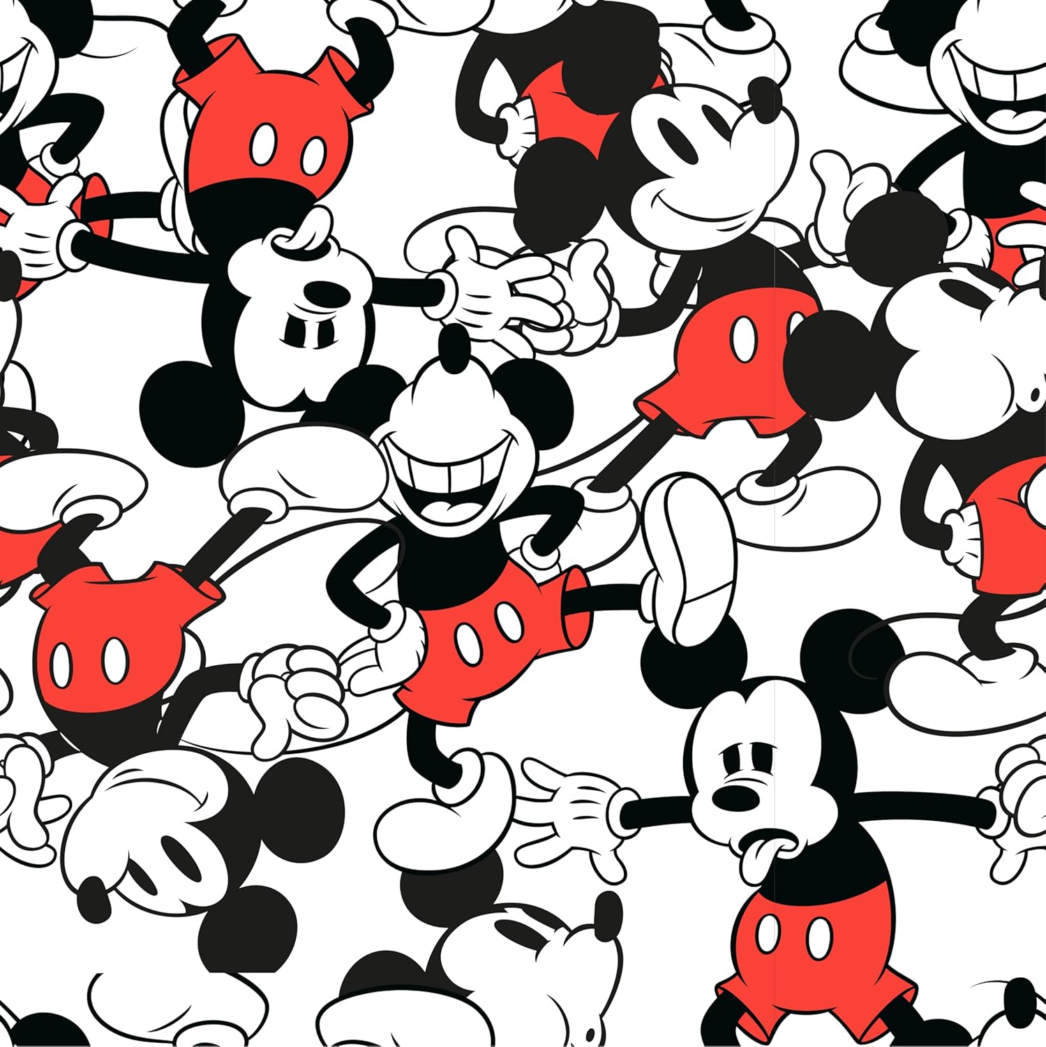 Disney Mickey Mouse All-Over Print Men's White Sleep Pajama Pants - Image 3