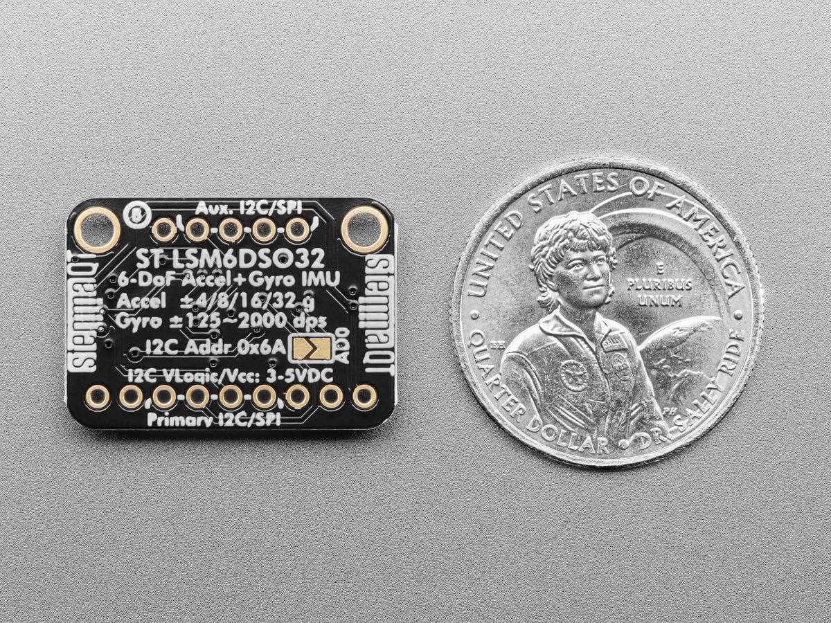 Adafruit LSM6DSO32 6-DoF Capteur d'accélération et gyroscope STEMMA QT/Qwiic, 4692