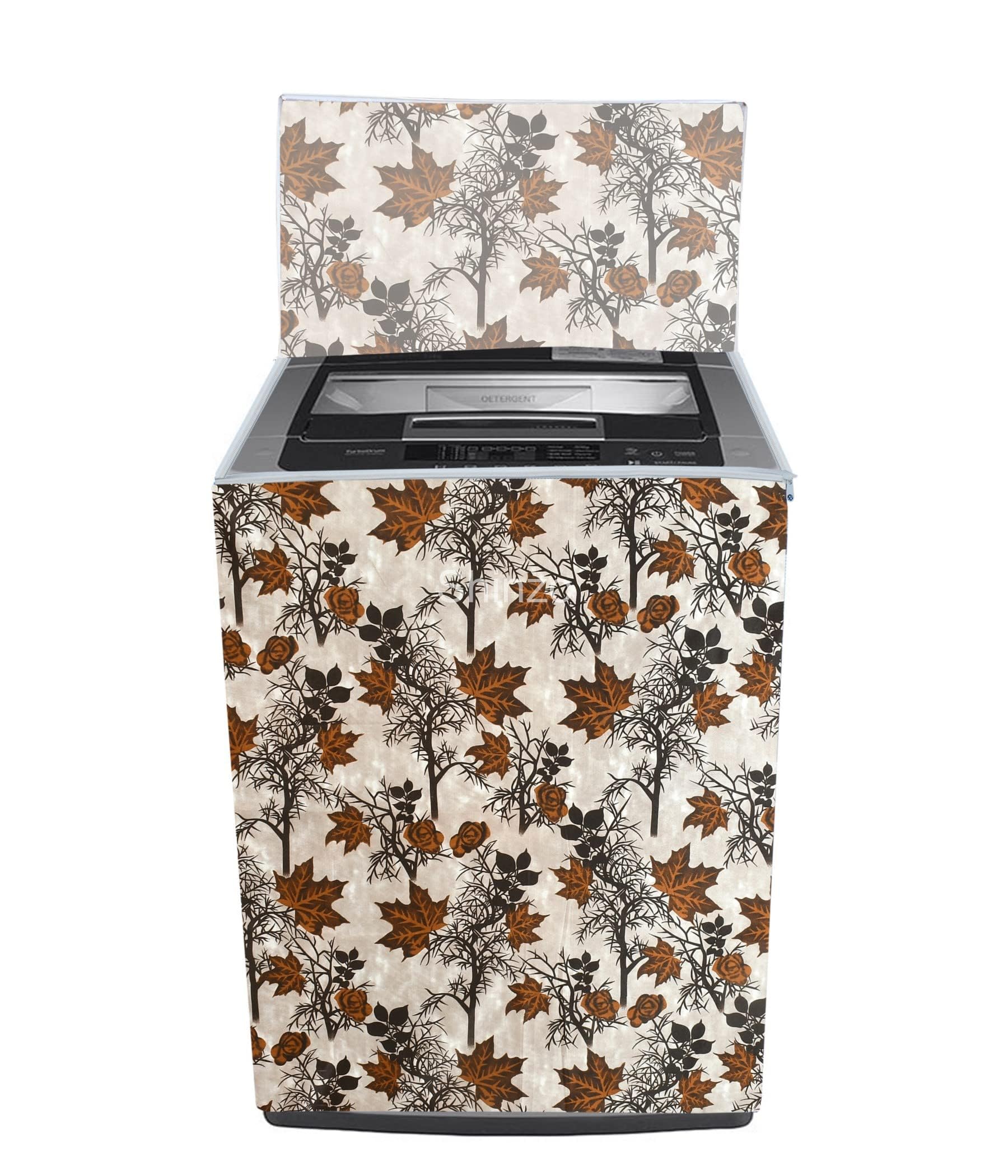 Woah Top Load Washing Machine Cover Fit And Suitable Compatible With ifb samsung And All Brand Universal Dustproof Sun-proof for - 6 kg, 6.5 Kg, 7 Kg, 7.5 Kg (Cream Tree)_AB (B0D572L29Q) Amazon Price History, Amazon Price Tracker