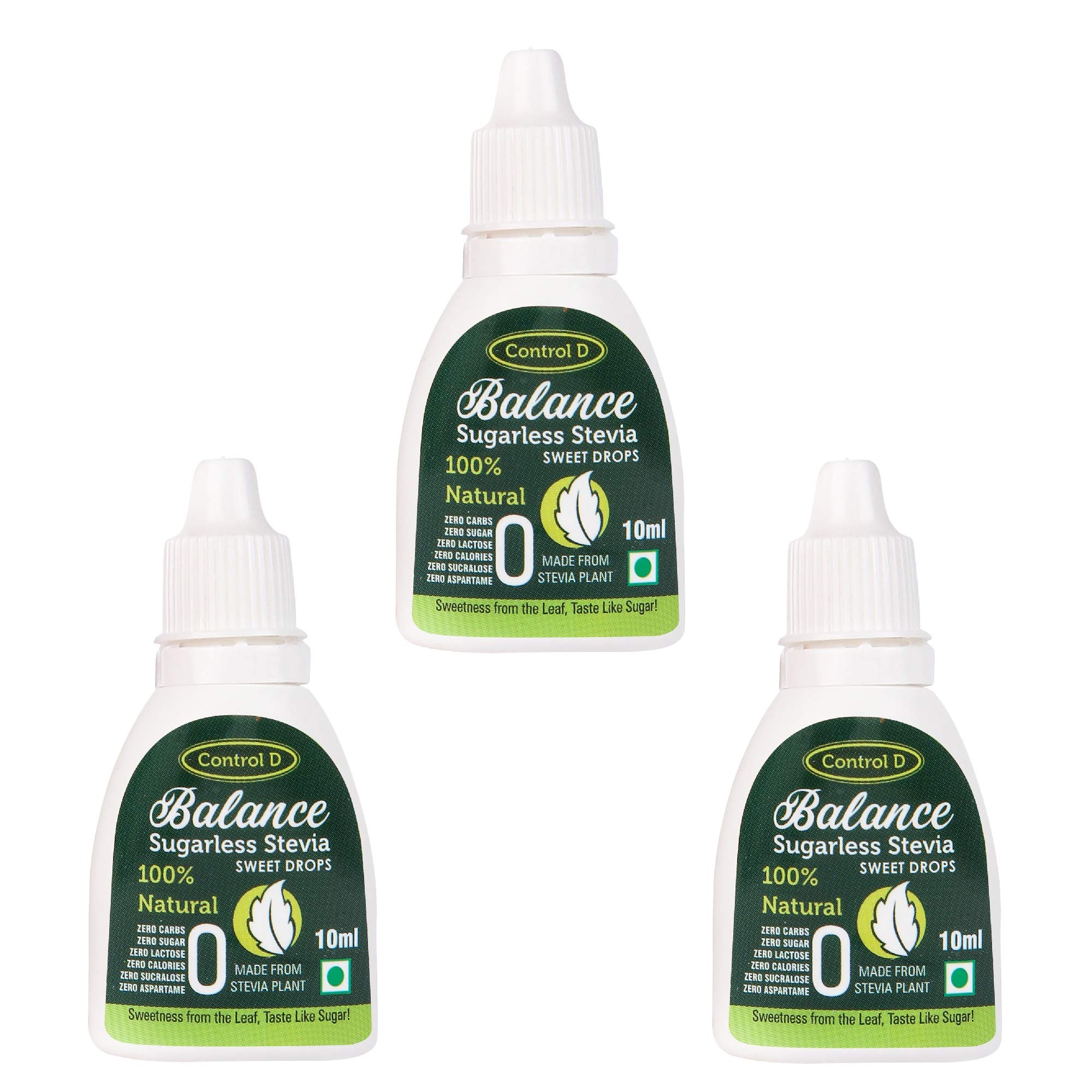 Control D Balance Natural Stevia Keto Sugarless Zero Calories Sweet Drops Sweetener (30 ml)
