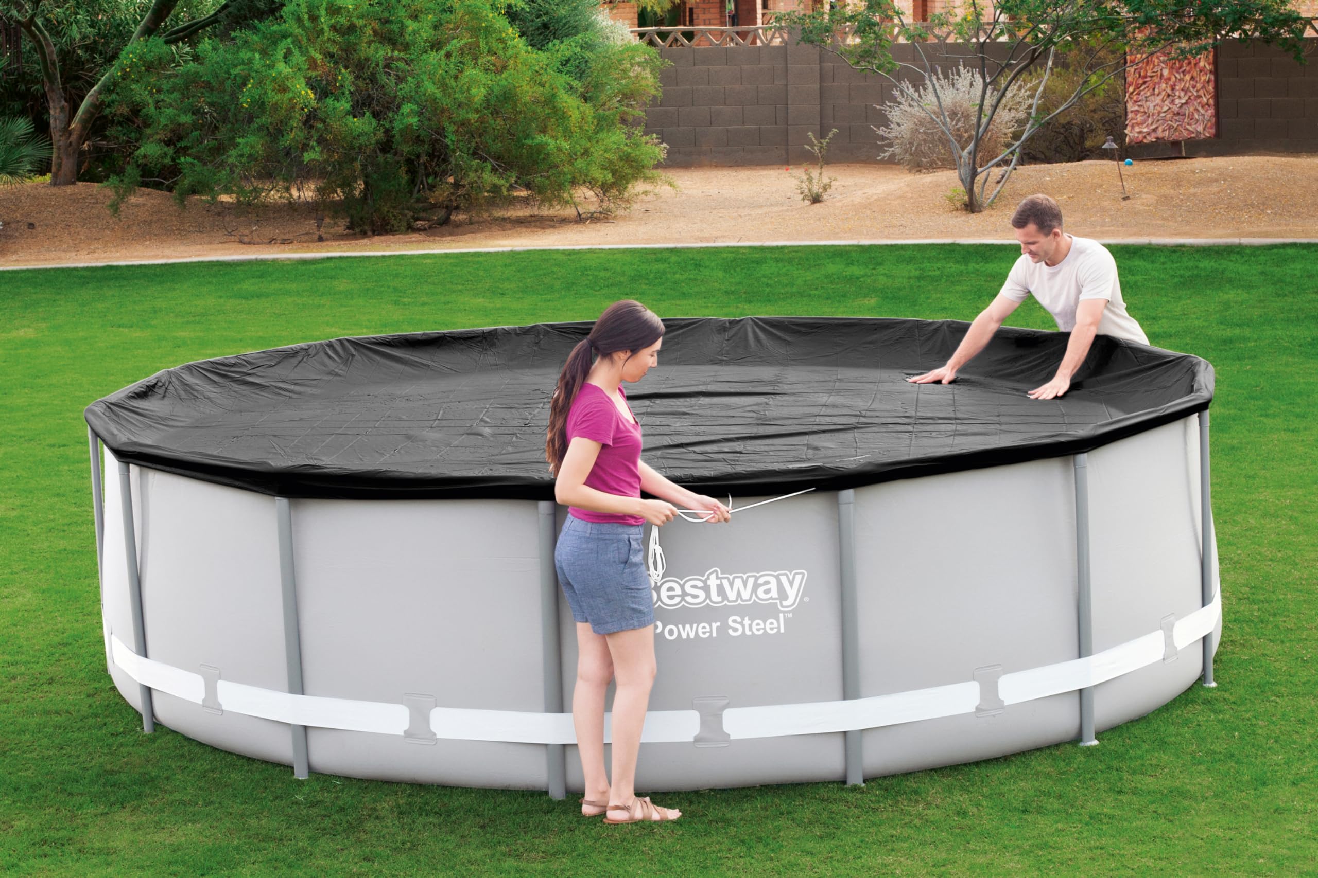 Pokrywa basenu Bestway Ø 427 cm Czarny