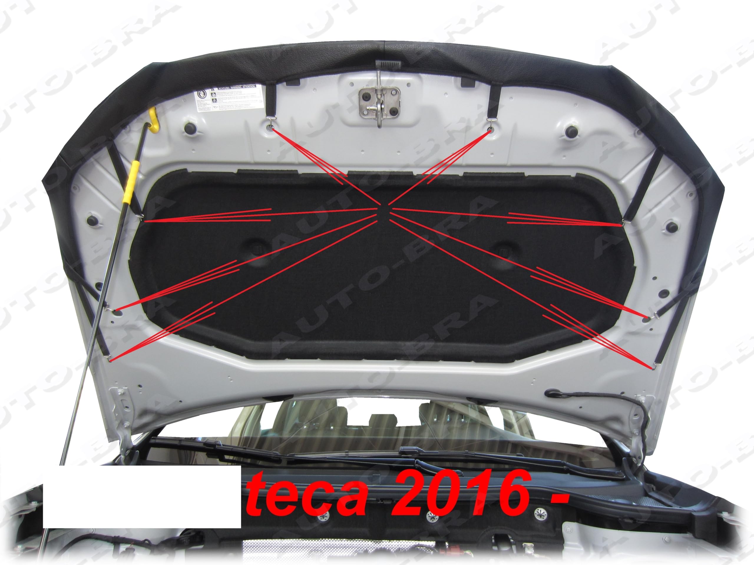 AB3-00010 NEGRO IMITACION CARBON PROTECTOR DEL CAPO compatible con Seat ATECA desde 2016