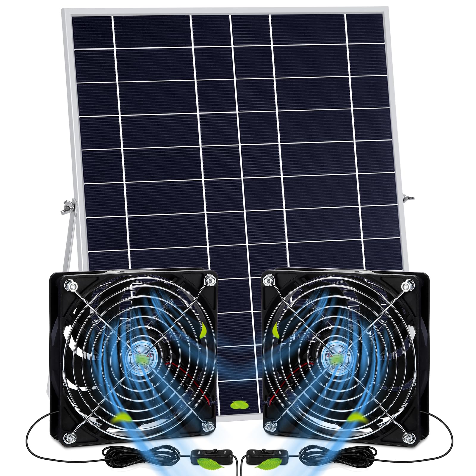 Amazon.com : Glooglitter 20w Solar Powered Fan Kit for Chicken