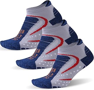 Facool Men's Athletic Padded Hiking Trekking Running Walking Ankle/Crew Socks 3/6 Pairs