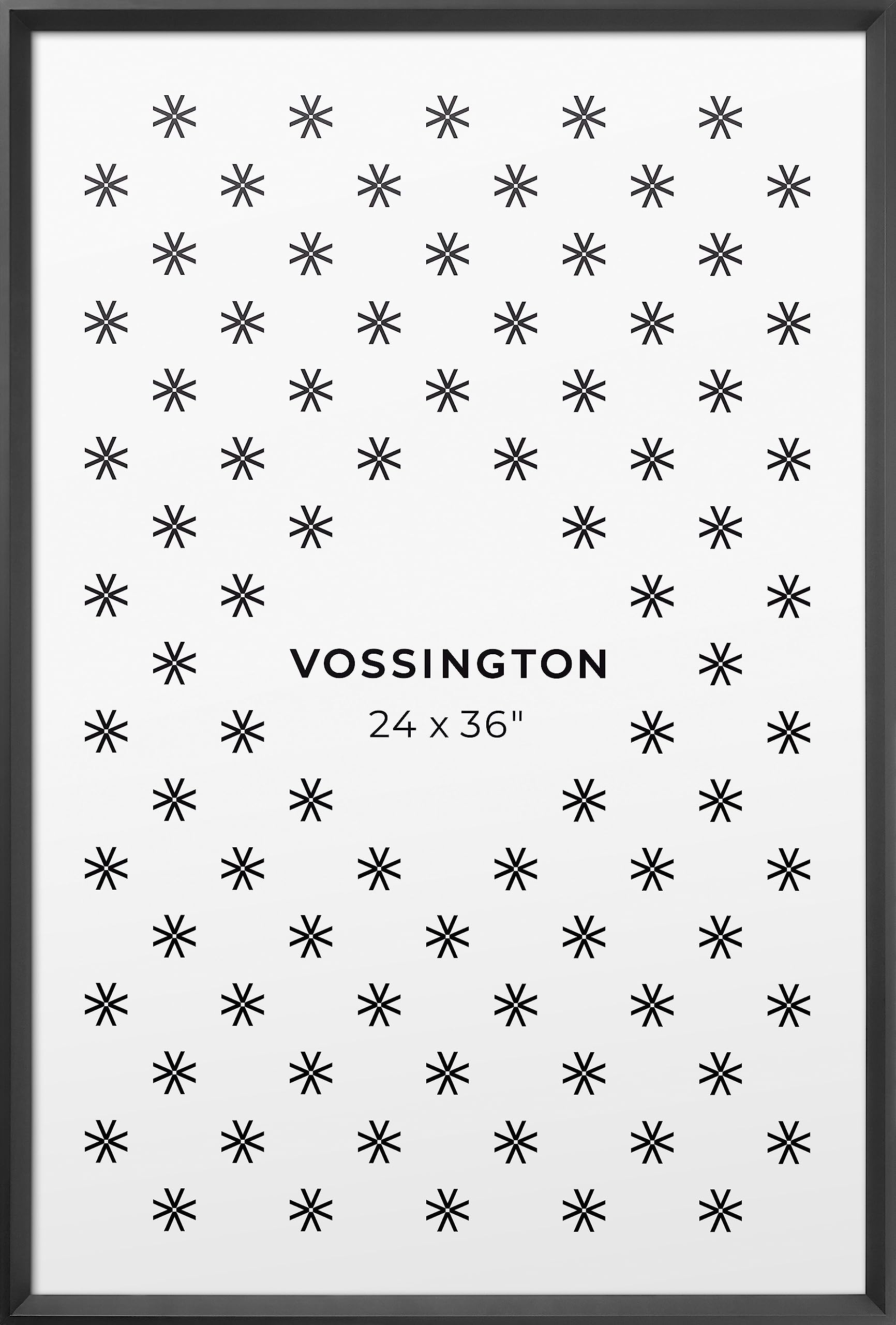 Beveled 24x36 Poster Frame - Black Frame Color - Modern Frame Design - Fits 1 Picture, Art Print, or Poster (24 x 36 Inches)