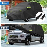 QUARKZMAN Vízálló Autótakaró Ponyva Citroen C3 Modellekhez (2002-2023) - Teljes Külső Védelem, Időjárásálló Autóvédő Huzat 4