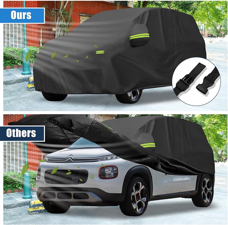 QUARKZMAN Vízálló Autótakaró Ponyva Citroen C3 Modellekhez (2002-2023) - Teljes Külső Védelem, Időjárásálló Autóvédő Huzat