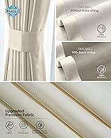 Vista 4 de Yoolax Cortina retráctil inteligente compatible con Alexa y Google Home, cortina motorizada cableada con control remoto personalizado (champán)