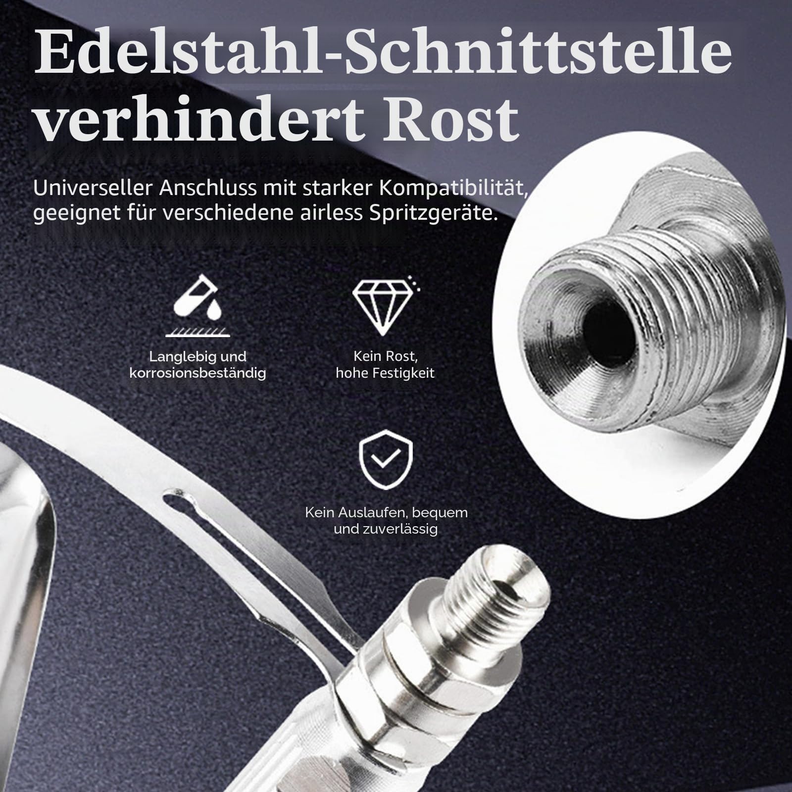 Airless Farbsprühsystem Kit, Airless Pistole Malerei Airless Hochdruck Farbspritzpistole mit Airless-Spritzschlauch,Airless Düsenverlängerung, spritzdüse und Airless-Spritzpistole Mesh Filterelement
