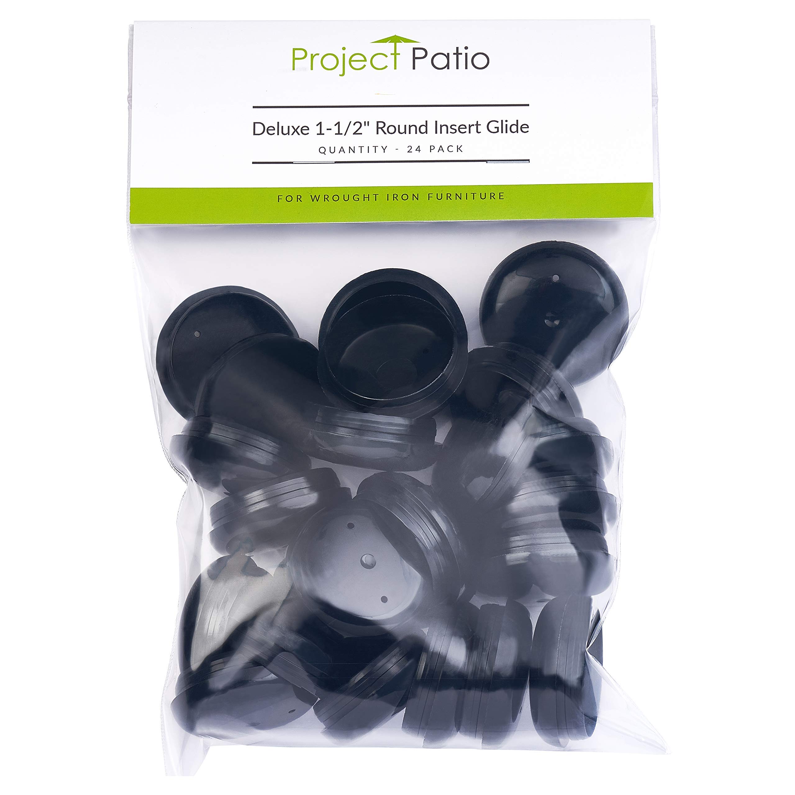 Project Patio 11/2" Wrought Iron Patio Furniture Feet Glides and