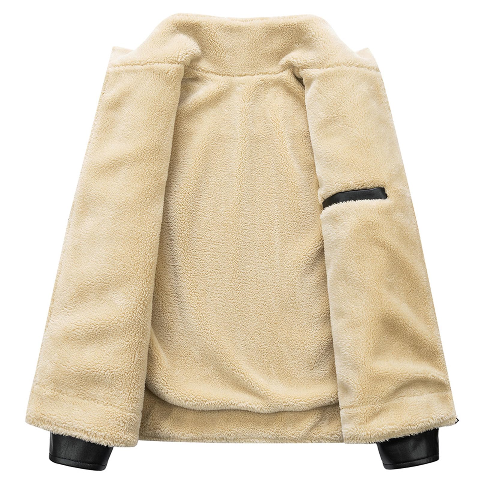 Strickjacke Damen Sommer Kurz Winter samtverdickte Lederjacke Freizeitjacke