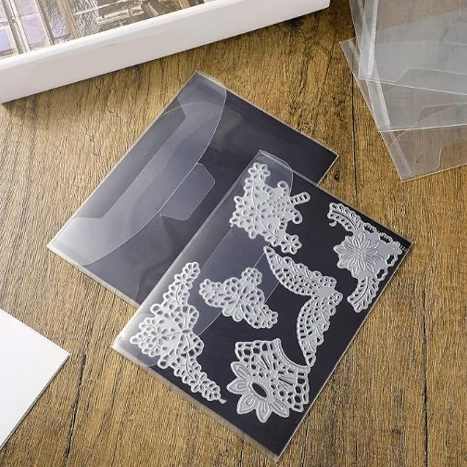 Przechowywanie Wykrojników Zestaw Arkuszy Magnetycznych Uchwyt do Etui Album Gumowy Scrapbooking Przechowywanie Pudełek Proszek Magnetyczny, Szablony Gumowe Organizator Album