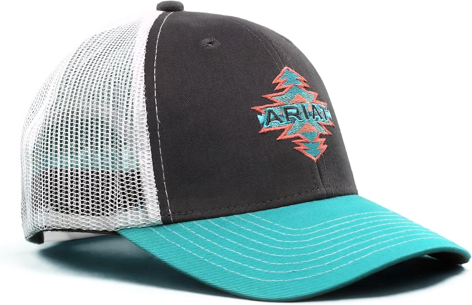 ARIAT Kid's Aztec Logo Snapback Cap Gray Size One Size - Image 2