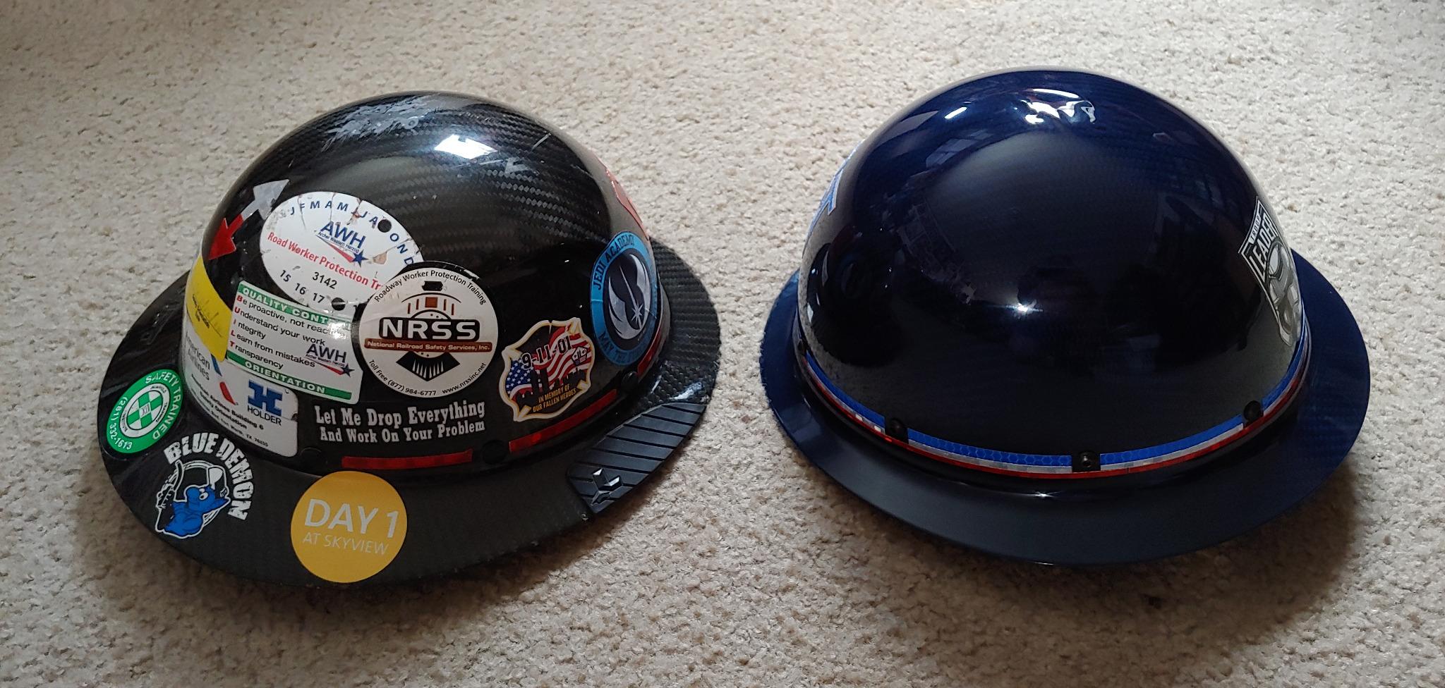 Carbon Fiber Hard Hat ANSI/ISEA Certified (Blue)