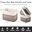 OIAHOMY Storage Basket, Woven Baskets for Storage, Cotton Rope Basket for toys,Towel Baskets for Bathroom - Pack of 3, Gradient Dark Brown