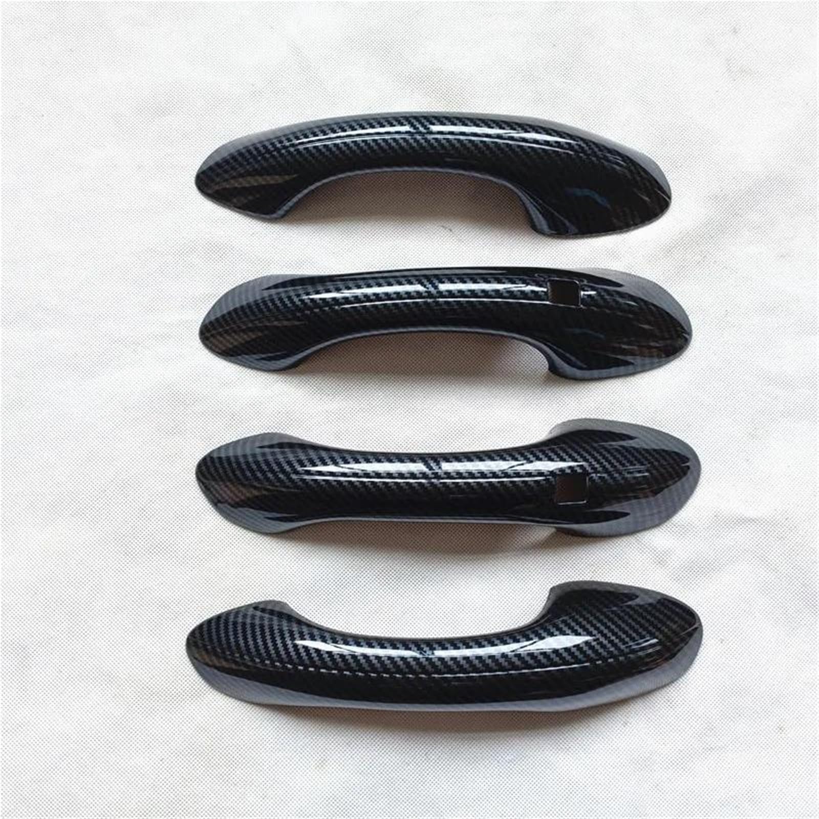 JTWMTY for Hyundai for Santa Fe TM 2019 2020 2021 2022 Car Door Handle Cover Trim Imitation Carbon Fiber Accessories