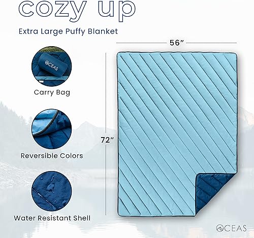 Miniatura 2 de Oceas Manta impermeable para estadios al aire libre, más gruesa, resistente a la intemperie y resistente al viento, para campamento, eventos