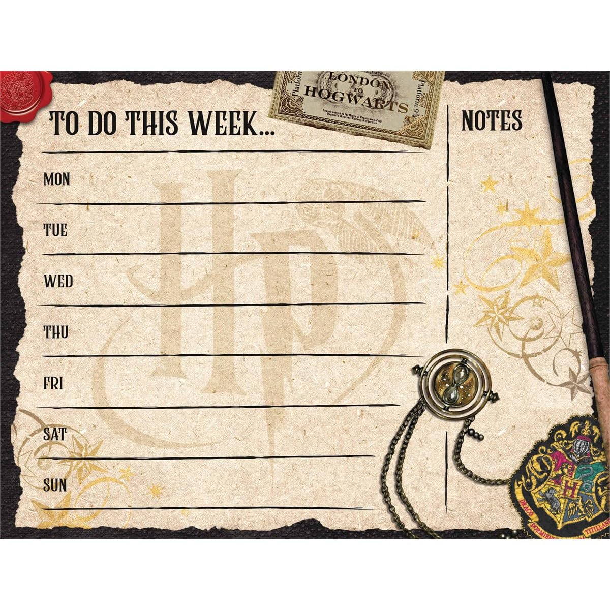 Harry Potter Official Desk Pad, Perpetual Calendars and Diaries, Gift