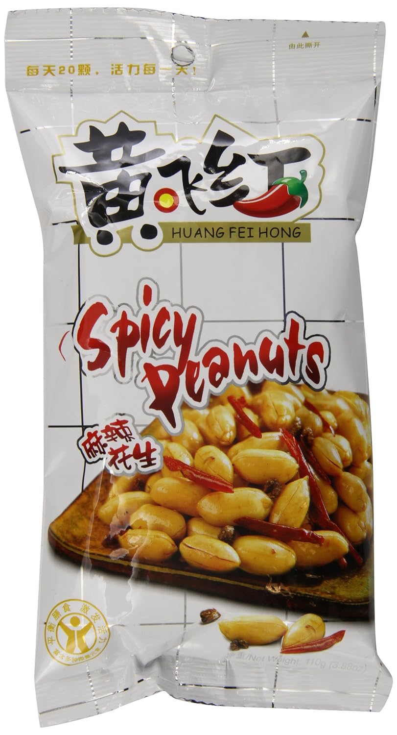 Huang Fei Hong Spicy Crispy Peanut, 3.88 Ounce (Pack of 4)