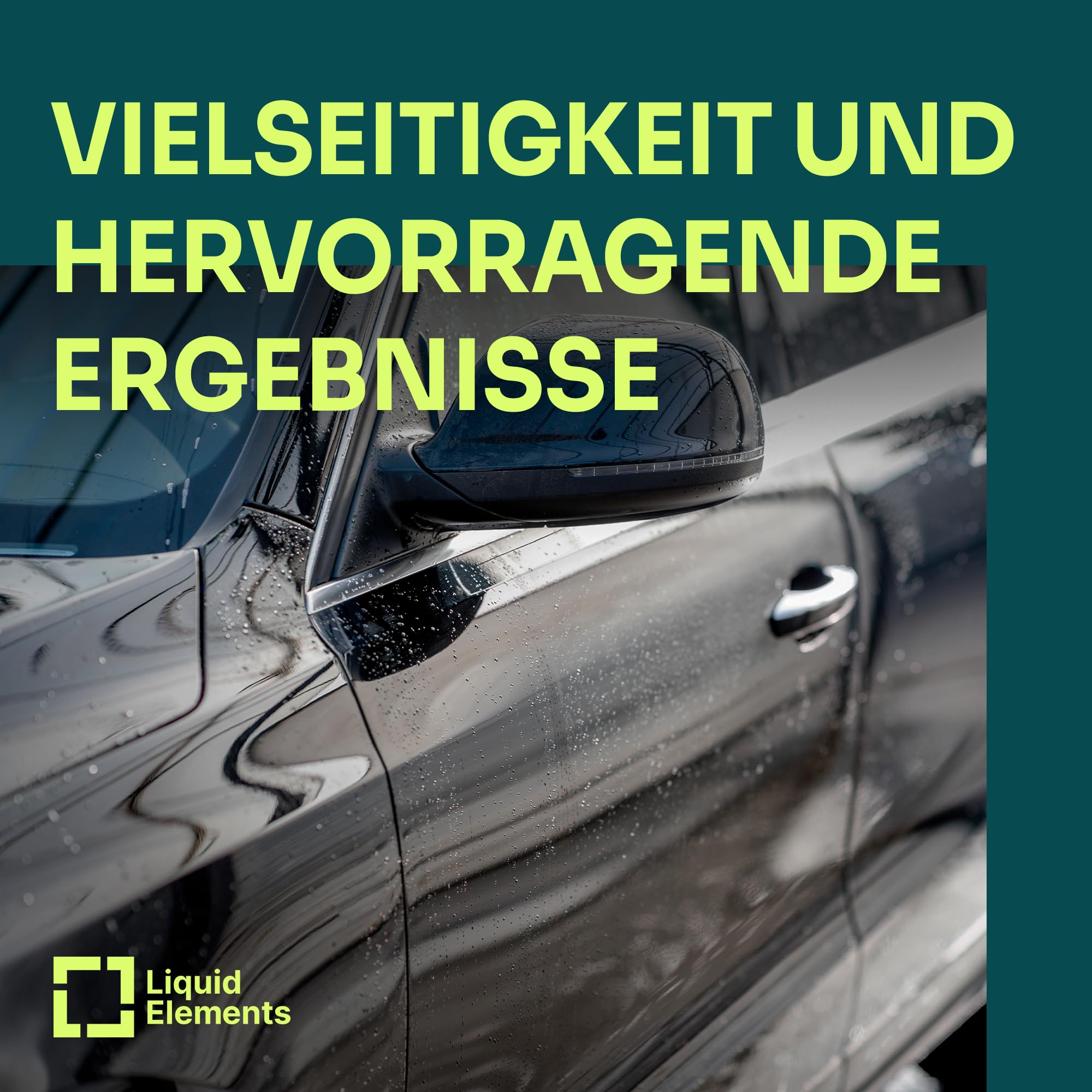 Liquid Elements – Auto Mikrofasertuch Waxer Allround 600 GSM 40x40 cm – Autopflege Allrounder perfekt als Poliertuch, Trockentuch & Putztuch – fusselfrei & oberflächenschonend (5 Stück)