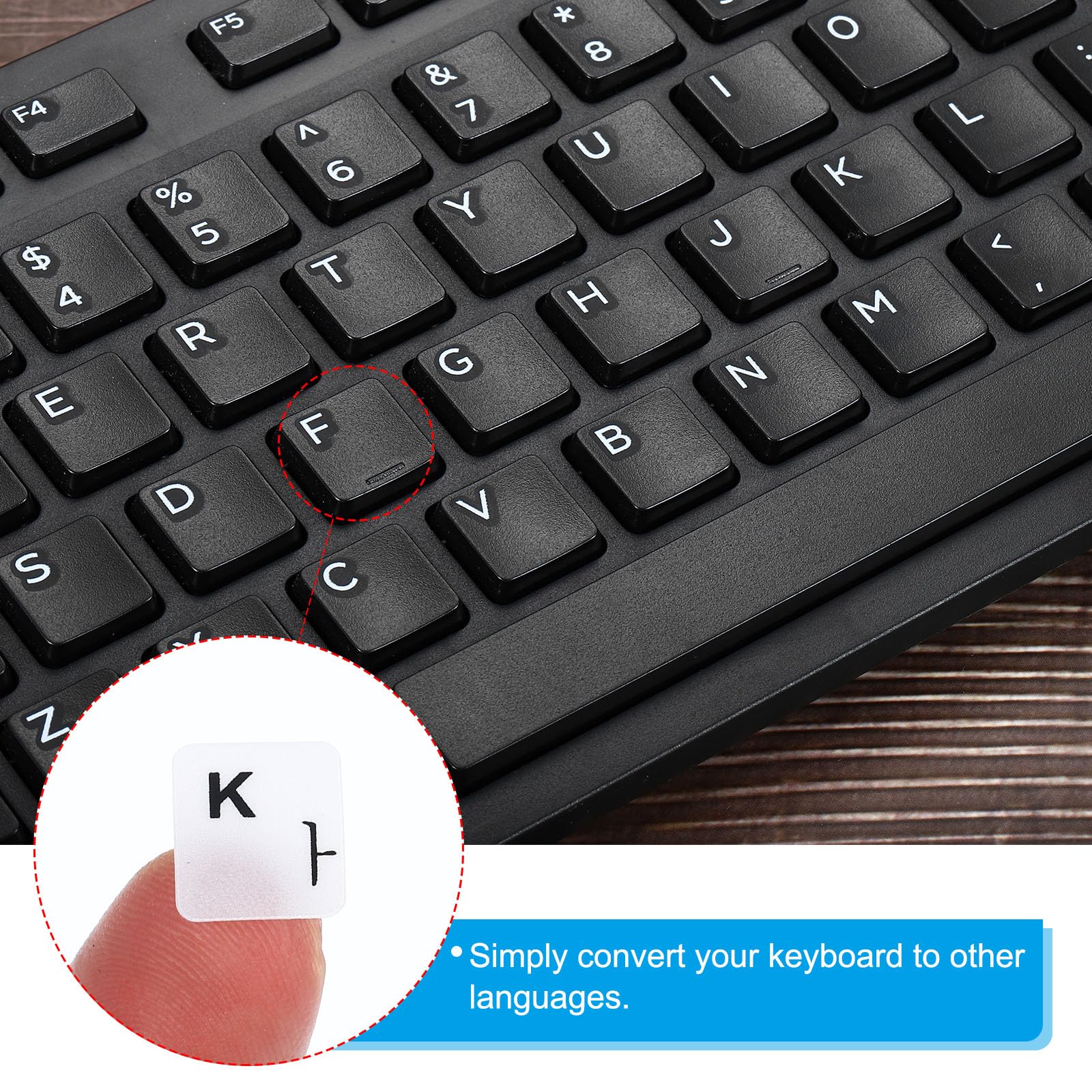 Adesivi Per Tastiera Italiana - 2 Pezzi Copertura Nera Con Scritte Bianche Per PC/Notebook - Foto 6