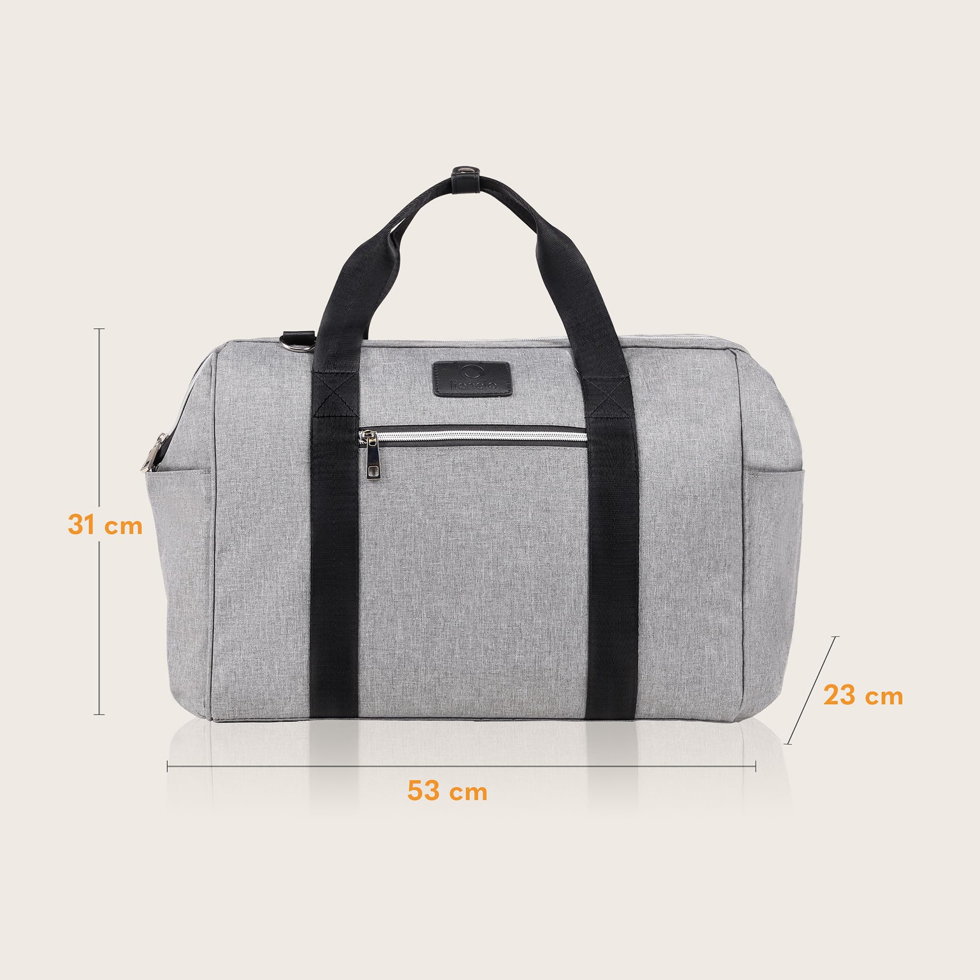 lionelo Ida Mom Bag Sac pour Poussette avec 2 Poches isothermes